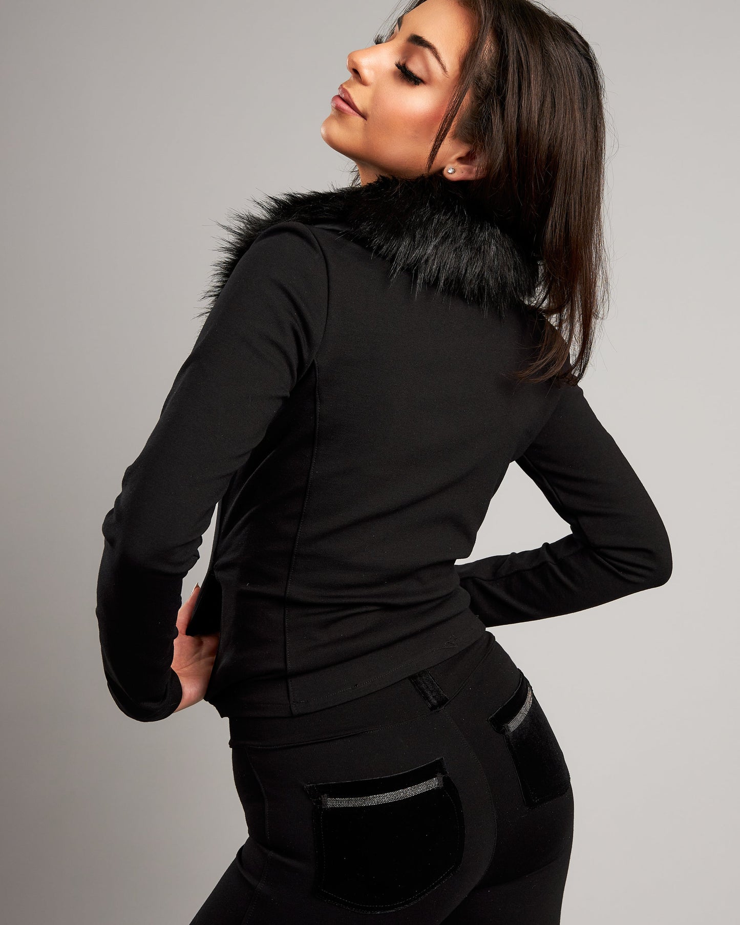 Ponte de Roma Fur Collar Jacket