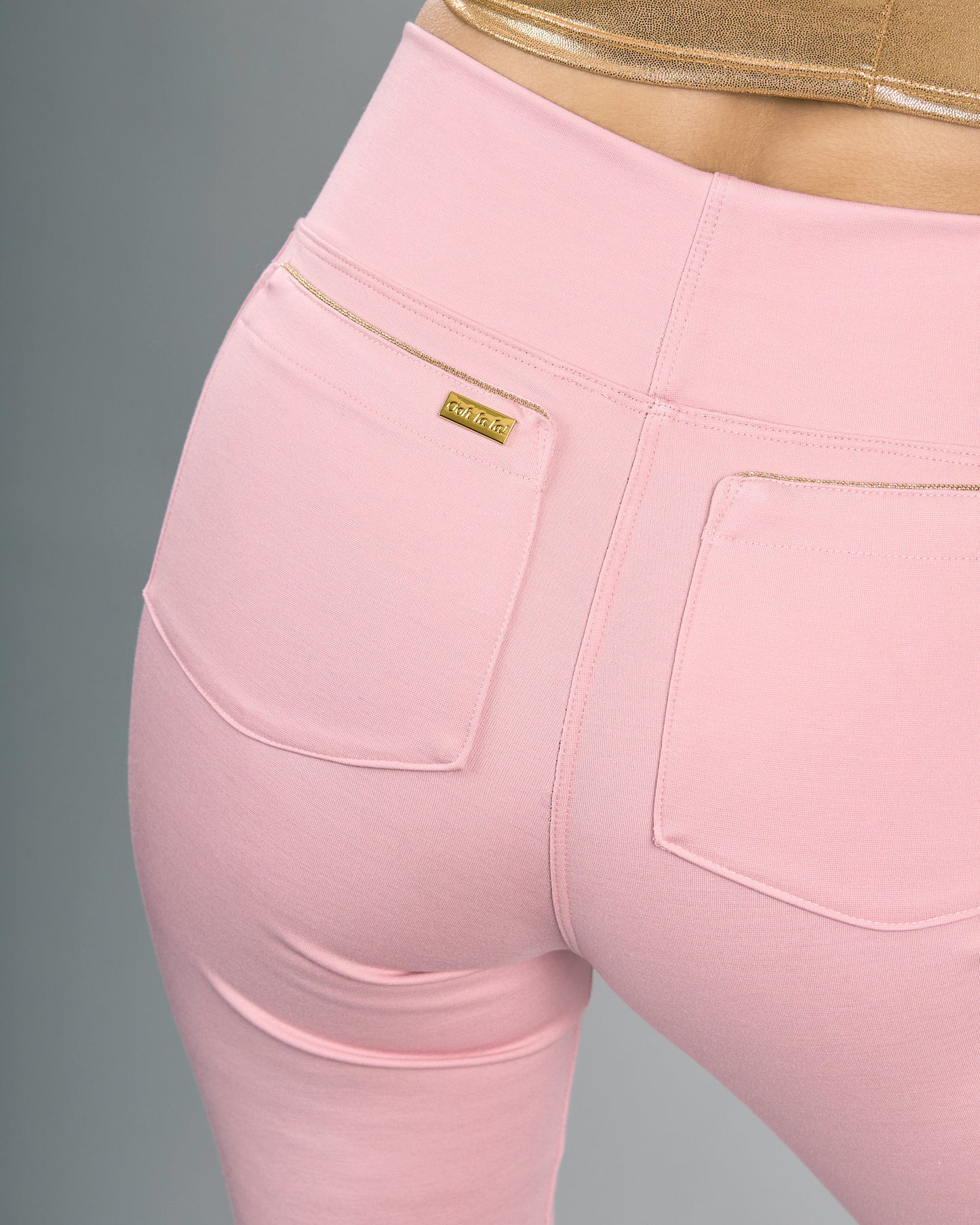 Ponte Flared Pants Pink