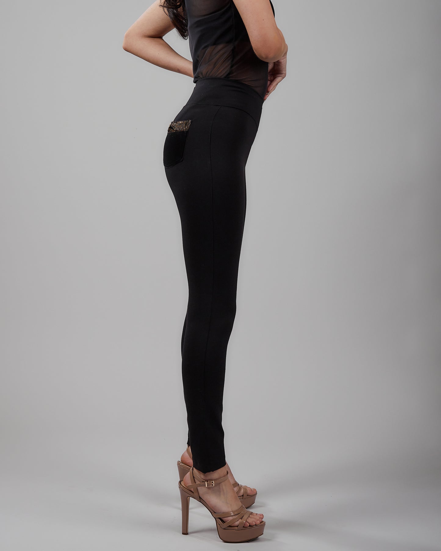 Ponte de Roma Limited Edition Brocade Collection Pocket Leggings