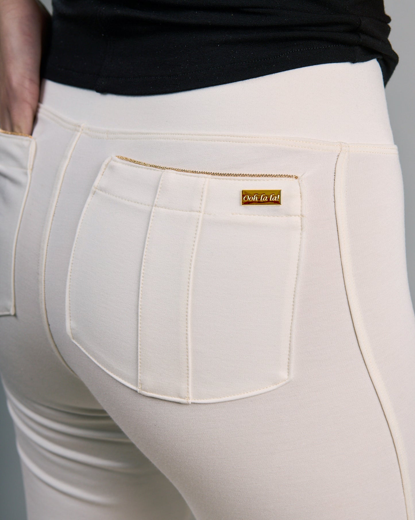 Ponte Flared Pants Ivory